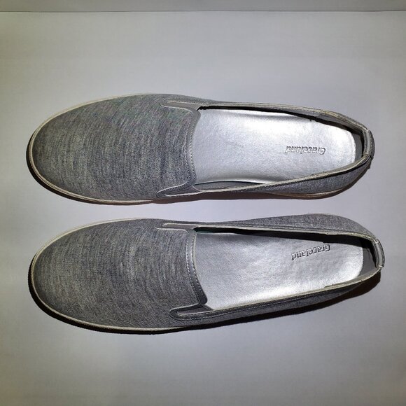 Graceland Women’s Size 44 EUR (approx 12.5 US) Silver Pearl Slip On Sneakers - Picture 3 of 11